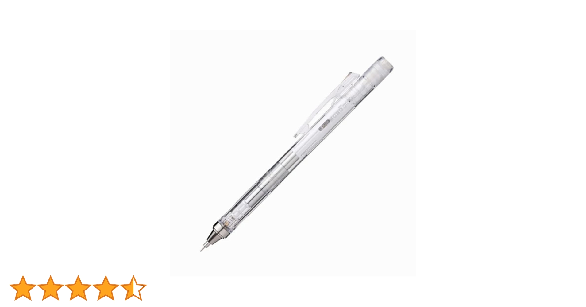 筆記具 MONOgraph Tombow Mechanical Pencil, Monograph Clear Color 0.5mm, Clear